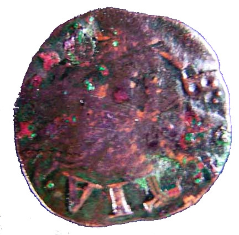 Moneda 1 Ceitil - Sebastião I (Grupo 1 - Con circunferencias o trazos de ella, en ambos lados) | 1557 - 1560 - Anverso Anverso de 1 Ceitil - Sebastião I (Grupo 1 - Con circunferencias o trazos de ella, en ambos lados)