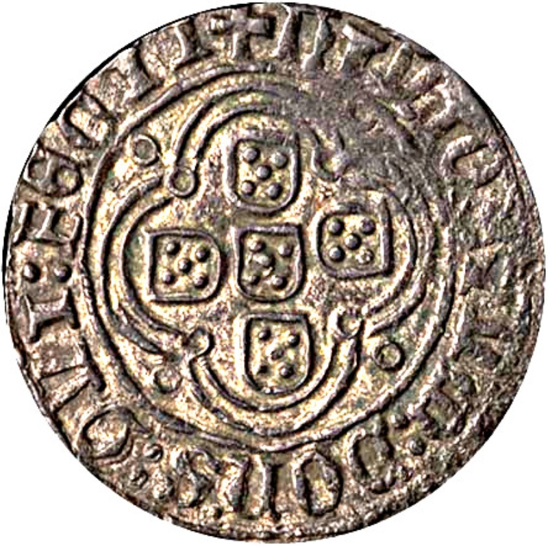 Moneda 1 Cotrim - Alfonso V (ceca de Lisboa) | 1438 - 1481 - Reverso Reverso de 1 Cotrim - Alfonso V (ceca de Lisboa)