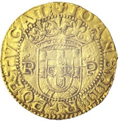 Anverso de 1 Cruzado Calvario "R-P" - João III (1er tipo, ceca de Oporto)