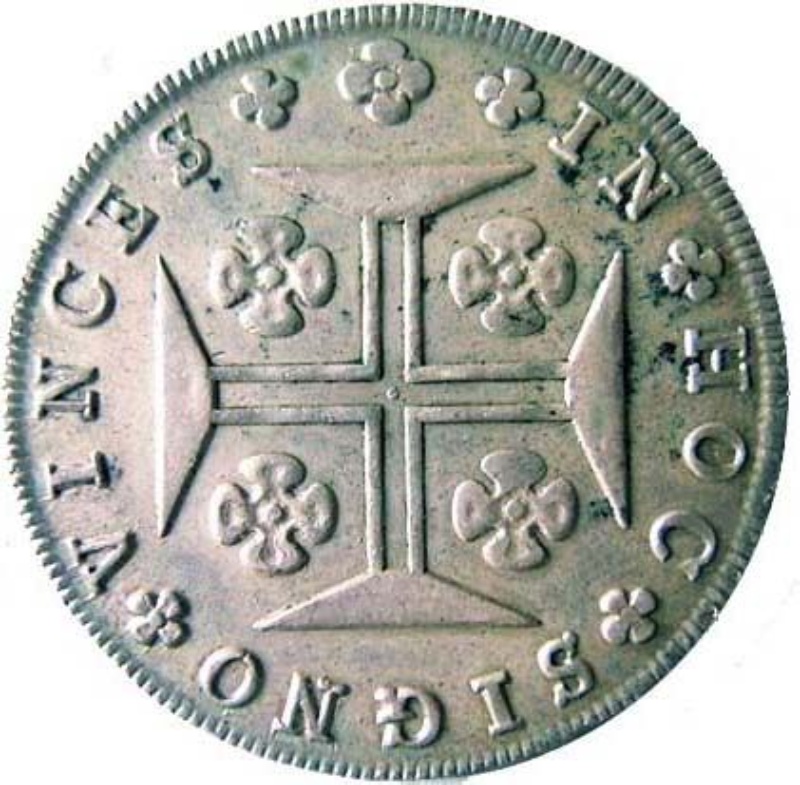 Reverso de 1 Cruzado - Juan VI