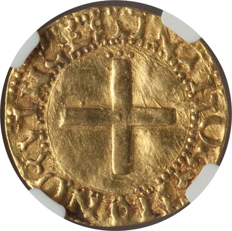 Moneda 1 Cruzado "L-R, 8 castillos"- João III (3º tipo, Lisboa) | 1537 - 1538 - Reverso Reverso de 1 Cruzado "L-R, 8 castillos"- João III (3º tipo, Lisboa)