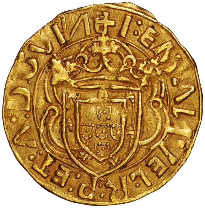 Moneda 1 Cruzado - Manuel I (ceca de Lisboa) 10o tipo | 1497 - 1521 - Anverso Anverso de 1 Cruzado - Manuel I (ceca de Lisboa) 10o tipo