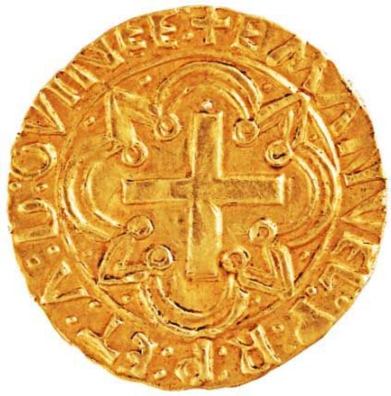 Moneda 1 Cruzado - Manuel I (ceca de Lisboa) 5o tipo | 1497 - 1521 - Reverso Reverso de 1 Cruzado - Manuel I (ceca de Lisboa) 5o tipo