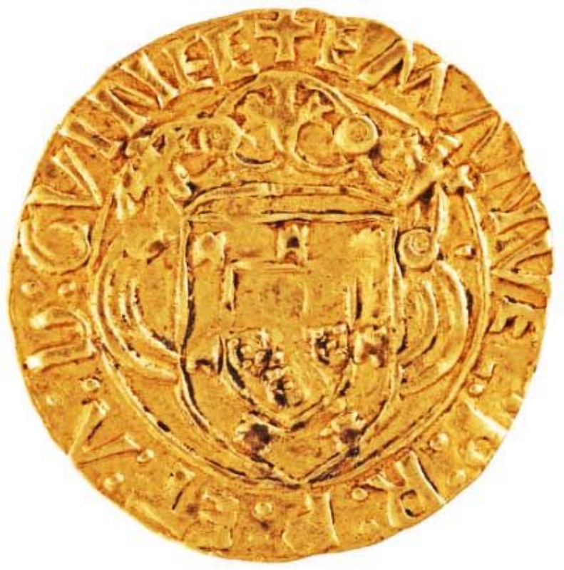 Moneda 1 Cruzado - Manuel I (ceca de Lisboa) 5o tipo | 1497 - 1521 - Anverso Anverso de 1 Cruzado - Manuel I (ceca de Lisboa) 5o tipo