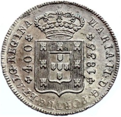 Anverso de 1 Cruzado - María II