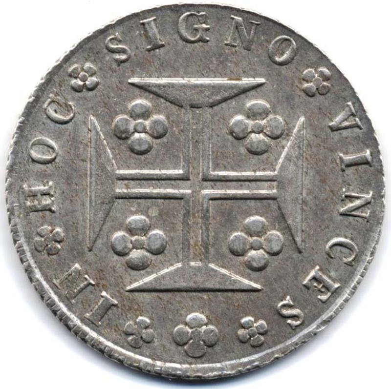 Reverso de 1 Cruzado - Miguel I