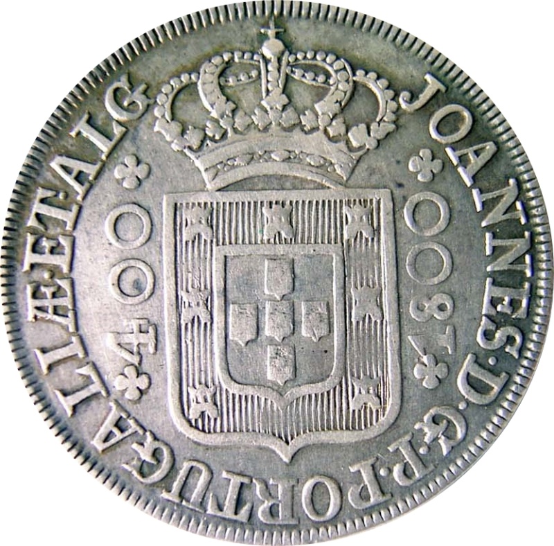 Moneda 1 Cruzado Novo - João Príncipe Regente (1er Tipo) | 1799 - 1802 - Anverso Anverso de 1 Cruzado Novo - João Príncipe Regente (1er Tipo)