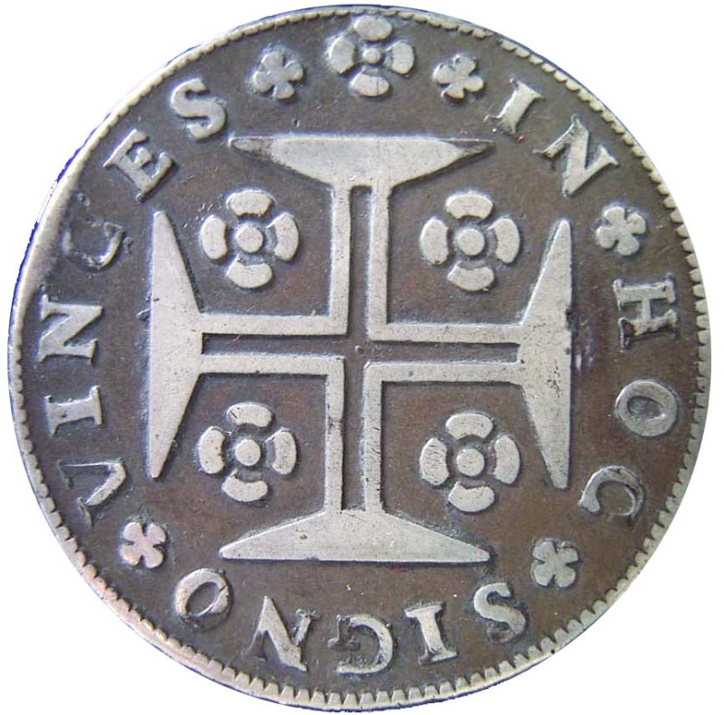 Reverso de 1 Cruzado Novo - José I