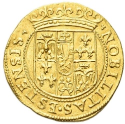 Reverso de 1 Ducato "Hungarian" - Alfonso II