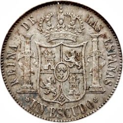Reverso de 1 Escudo - Isabel II