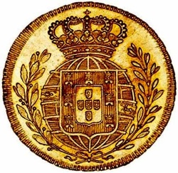 Reverso de 1 Escudo - João VI (ceca de Lisboa)