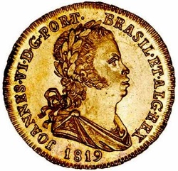 Anverso de 1 Escudo - João VI (ceca de Lisboa)