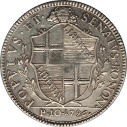 Anverso de 1 Escudo (Revolucionaria, con árbol)