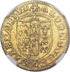 Anverso de 1 Escudo d'Oro - Alfonso I