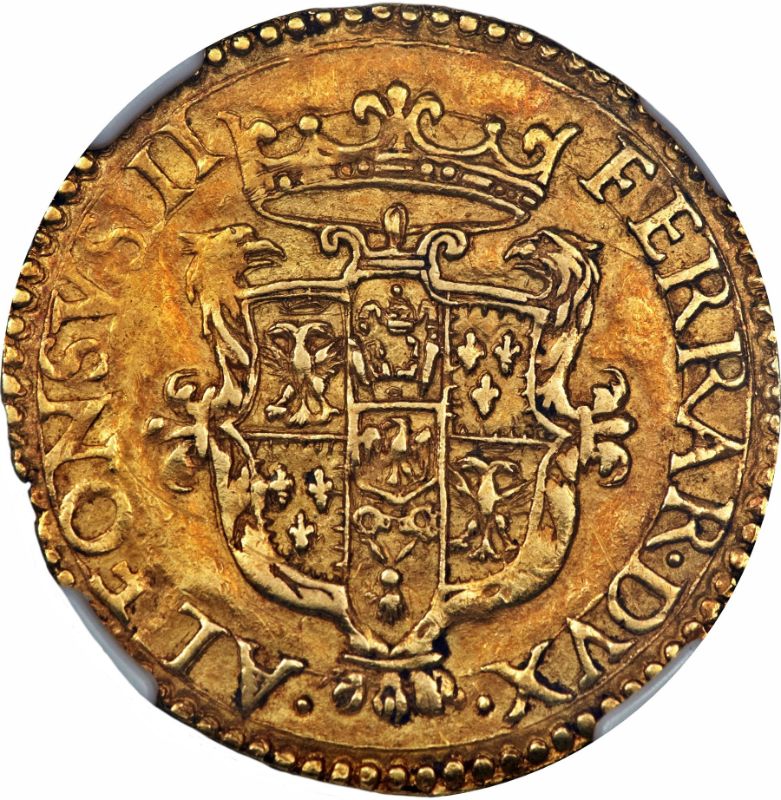 Anverso de 1 Escudo d'Oro - Alfonso II