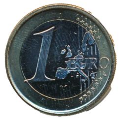 Reverso de 1 Euro - Juan Carlos I (1er tipo - 1er mapa)