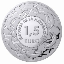 Reverso de 1 ½ Euro (y medio) (Carabela)