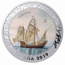 Anverso de 1 ½ Euro (y medio) (Carabela)