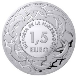 Reverso de 1 ½ Euro (y medio) (Velero siglo XIV)