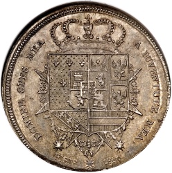 Reverso de 1 Francescone - Carlos II de Parma