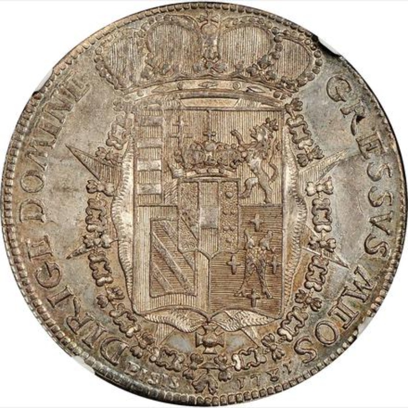 Reverso de 1 Francescone - Pietro Leopoldo (Codino)