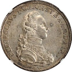 Anverso de 1 Francescone - Pietro Leopoldo (Codino)