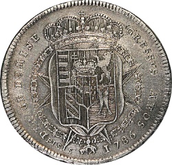 Reverso de 1 Francescone - Pietro Leopoldo