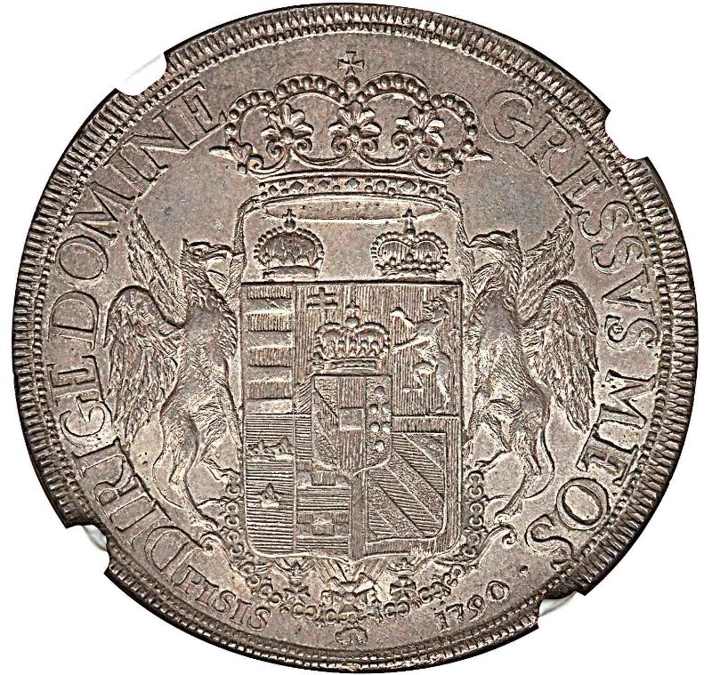 Reverso de 1 Francescone - Pietro Leopoldo/Leopold II