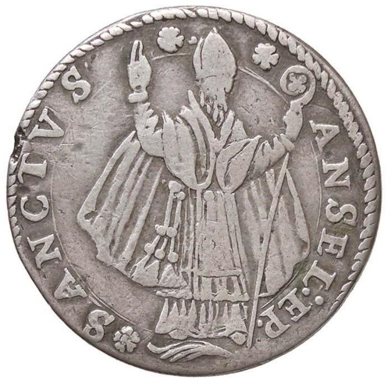 Reverso de 1 Lira "Anselmino" - Vincent I