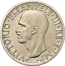 Anverso de 1 Lira - Vittorio Emanuele III (Prueba)