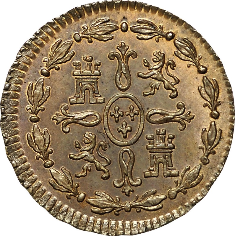 Reverso de 1 Maravedí - Carlos III