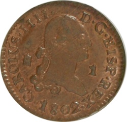 Anverso de 1 Maravedí - Carlos IV