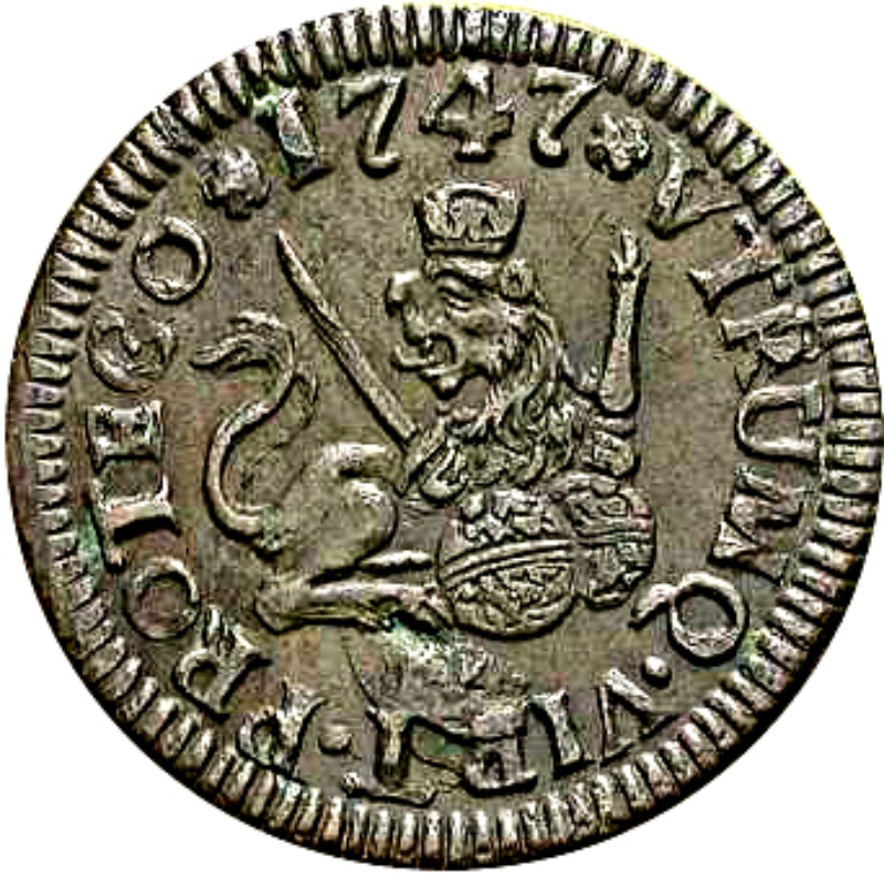 Reverso de 1 Maravedí - Fernando VI (Segovia)