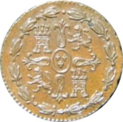 Reverso de 1 Maravedí - Fernando VII (Jubia)
