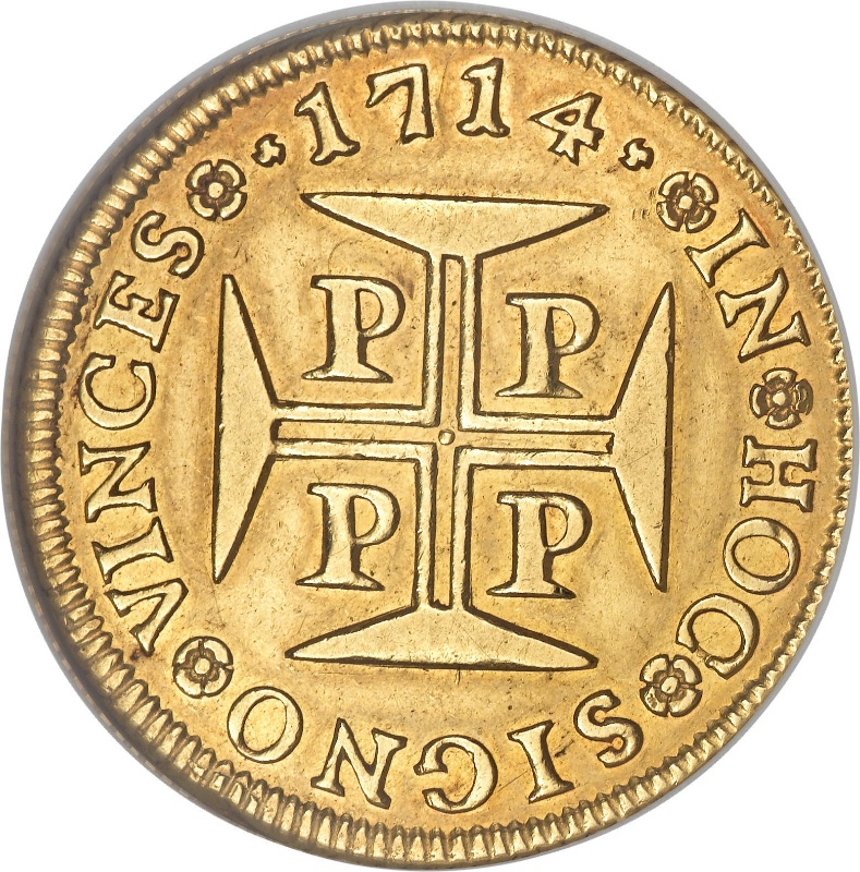 Moneda 1 Moeda - João V (Oporto) | 1712 - 1714 - Reverso Reverso de 1 Moeda - João V (Oporto)