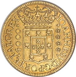 Anverso de 1 Moeda - João V (Oporto)