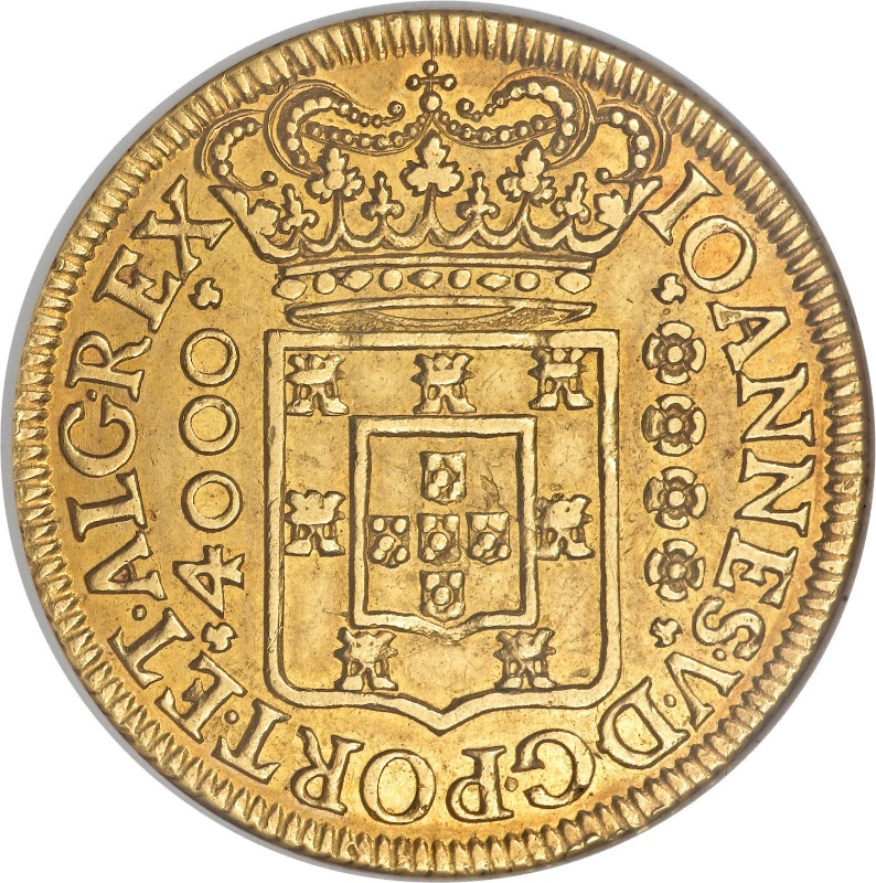 Moneda 1 Moeda - João V (Oporto) | 1712 - 1714 - Anverso Anverso de 1 Moeda - João V (Oporto)