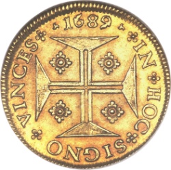 Reverso de 1 Moeda - Pedro II (cecas de Lisboa y Río)