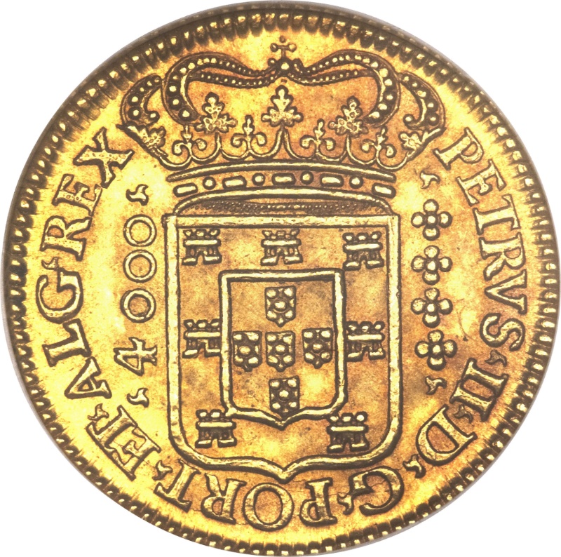 Moneda 1 Moeda - Pedro II (cecas de Lisboa y Río) | 1683 - 1707 - Anverso Anverso de 1 Moeda - Pedro II (cecas de Lisboa y Río)