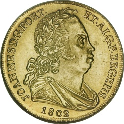 Anverso de 1 Peça - João Príncipe Regente (ceca de Lisboa)