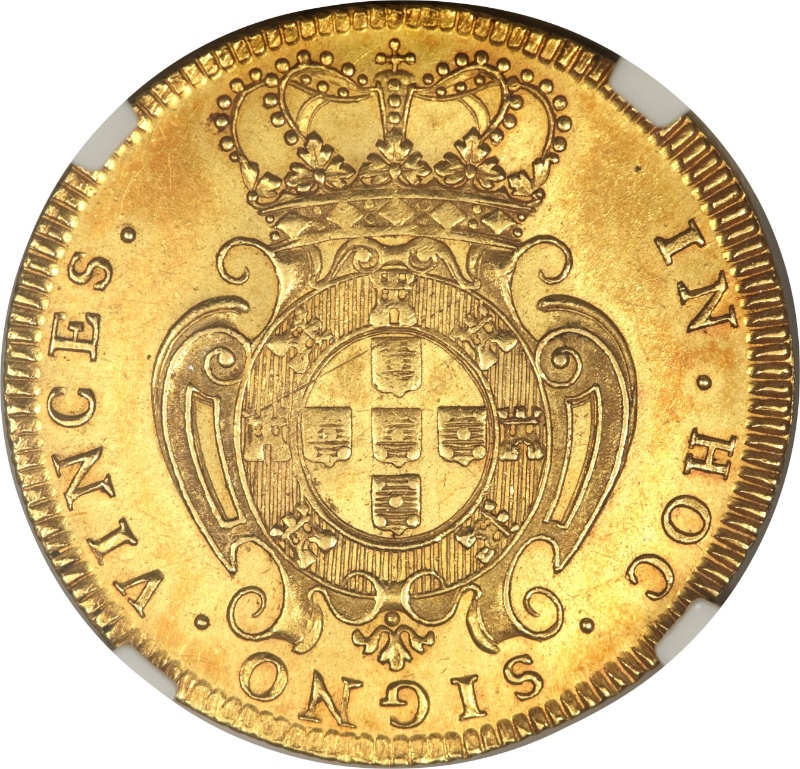 Moneda 1 Peça - João V (L - Ceca de Lisboa) | 1722 - Reverso Reverso de 1 Peça - João V (L - Ceca de Lisboa)