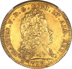 Anverso de 1 Peça - João V (L - Ceca de Lisboa)