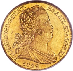 Anverso de 1 Peça - João VI (Lisboa y Río de Janeiro)