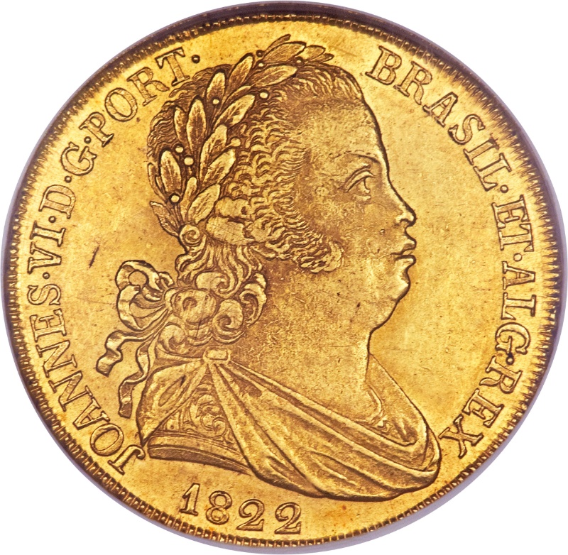 Anverso de 1 Peça - João VI (Lisboa y Río de Janeiro)