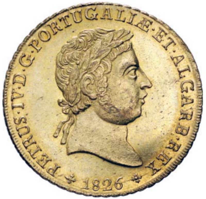 Moneda 1 Peça - Pedro IV | 1826 - 1828 - Anverso Anverso de 1 Peça - Pedro IV