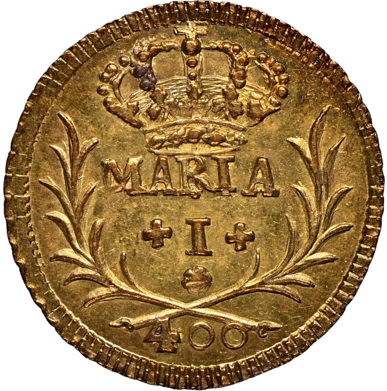 Moneda 1 Pinto - María I (ceca de Lisboa) | 1787 - 1796 - Anverso Anverso de 1 Pinto - María I (ceca de Lisboa)