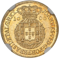 Anverso de 1 Quartinho - João VI (ceca de Lisboa)