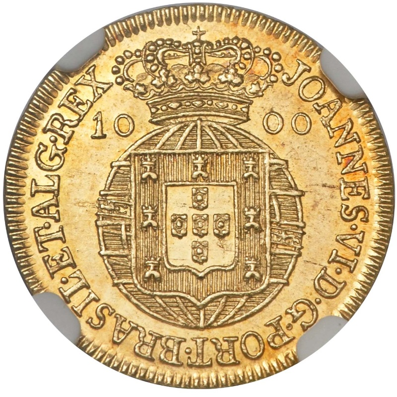Anverso de 1 Quartinho - João VI (ceca de Lisboa)