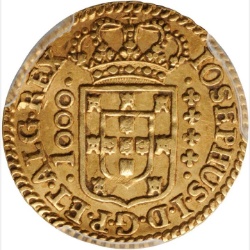 Anverso de 1 Quartinho - José I (ceca de Lisboa)