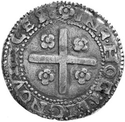 Reverso de 1 Real Português (XXXX) 40 Reales (Reais) - João III (Cruz con grandes cuadrifolios)